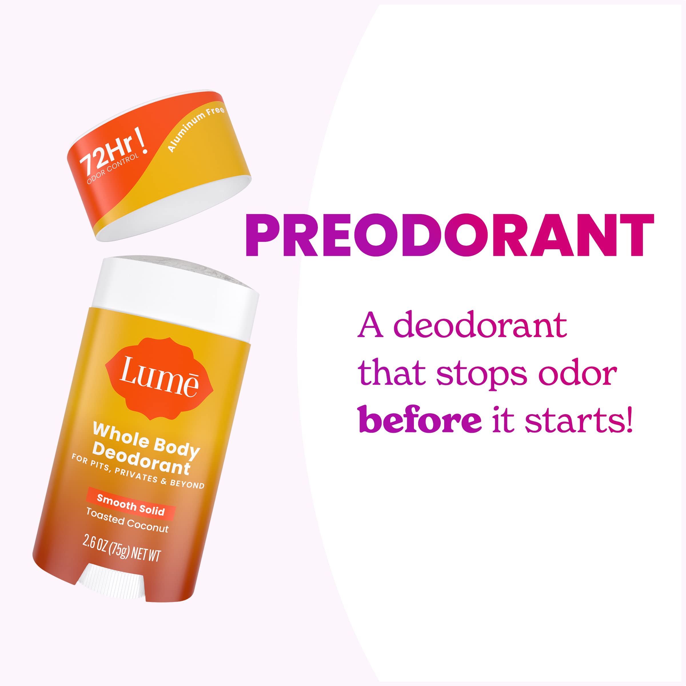 Lume smooth glide image captures effortless application and comfort on skin.