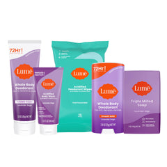 Lume smooth solid-stick Lavender Sage for long-lasting underarm odor control
