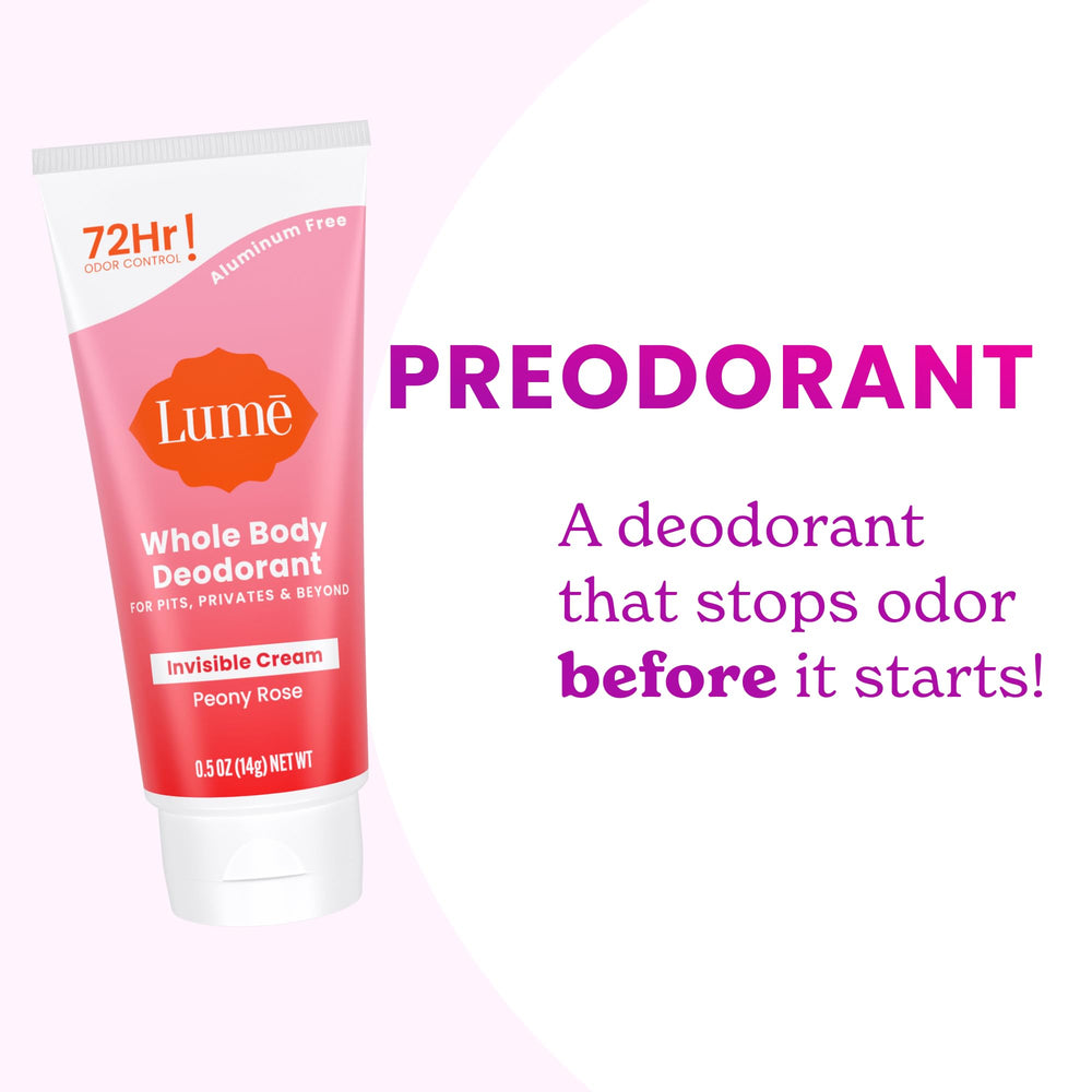Lume travel foil-sealed packaging protects freshness during transit.
