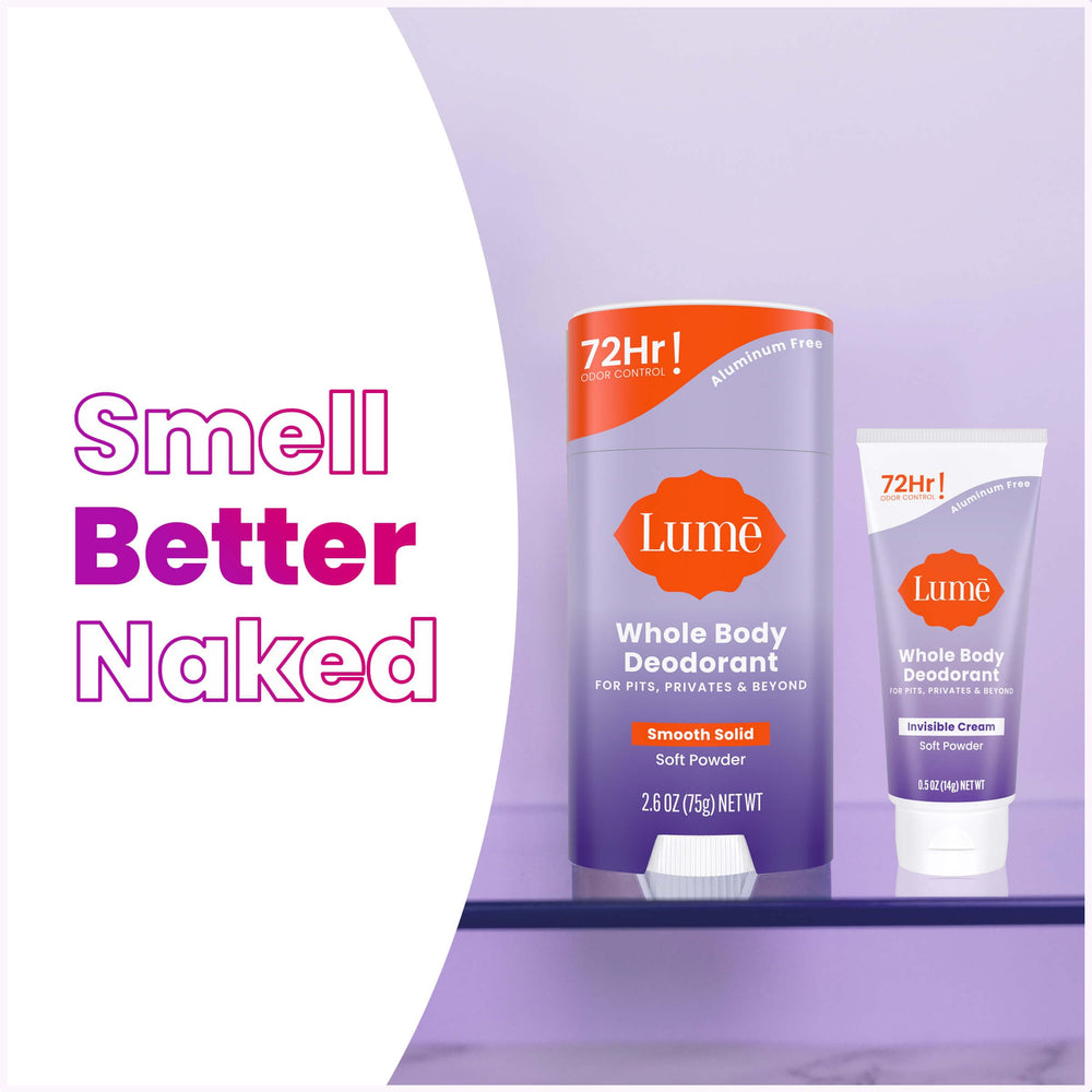 Lume tube and stick duo ready for daily routine