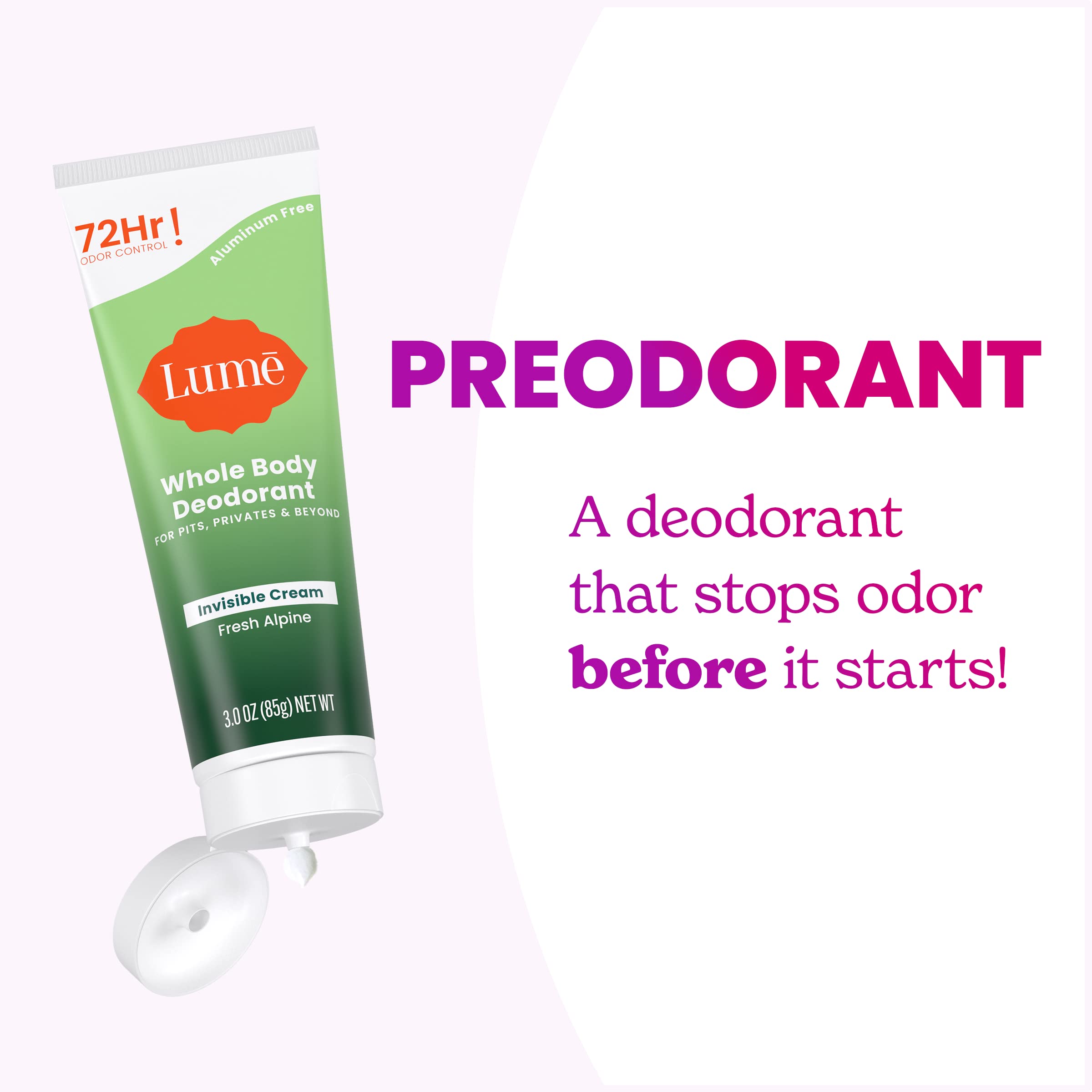 Lume tummy fold application illustrating gentle, comfortable use.