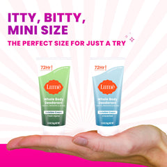 Two-pack trial tubes displayed on a shelf for easy scent testing
