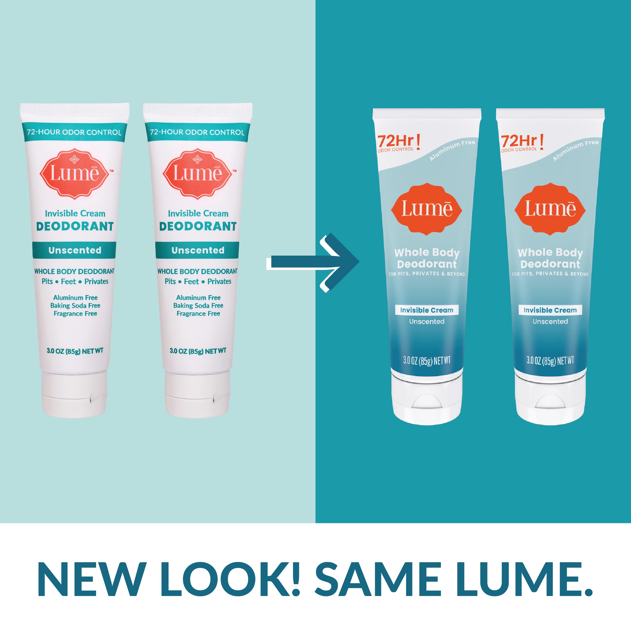 Unscented cream rub-in texture demonstrated on skin.
