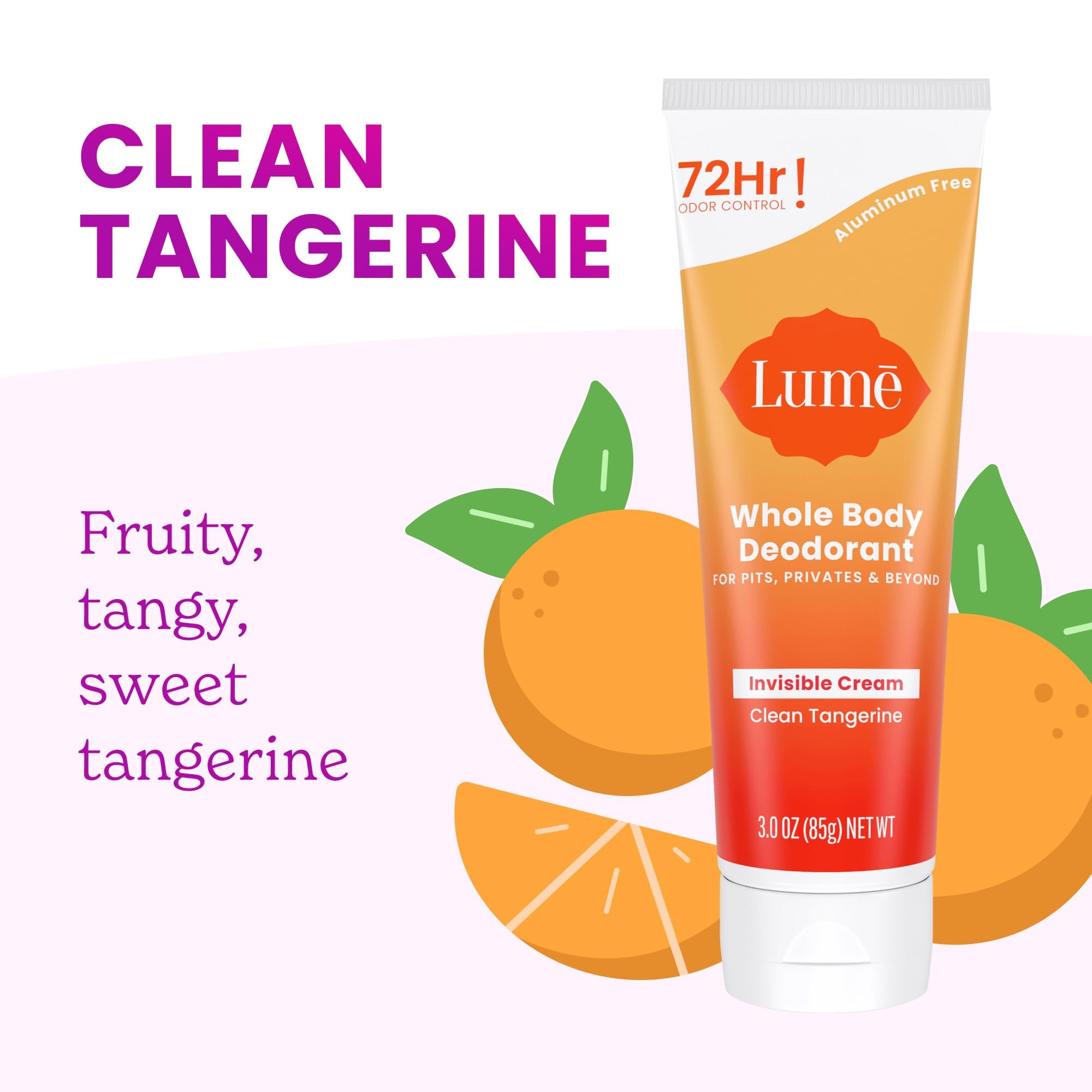 Lume 2-pack packaging highlights value and skin-safe odor control