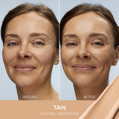 Lumene CC Cream tan bottle pump for easy, even application