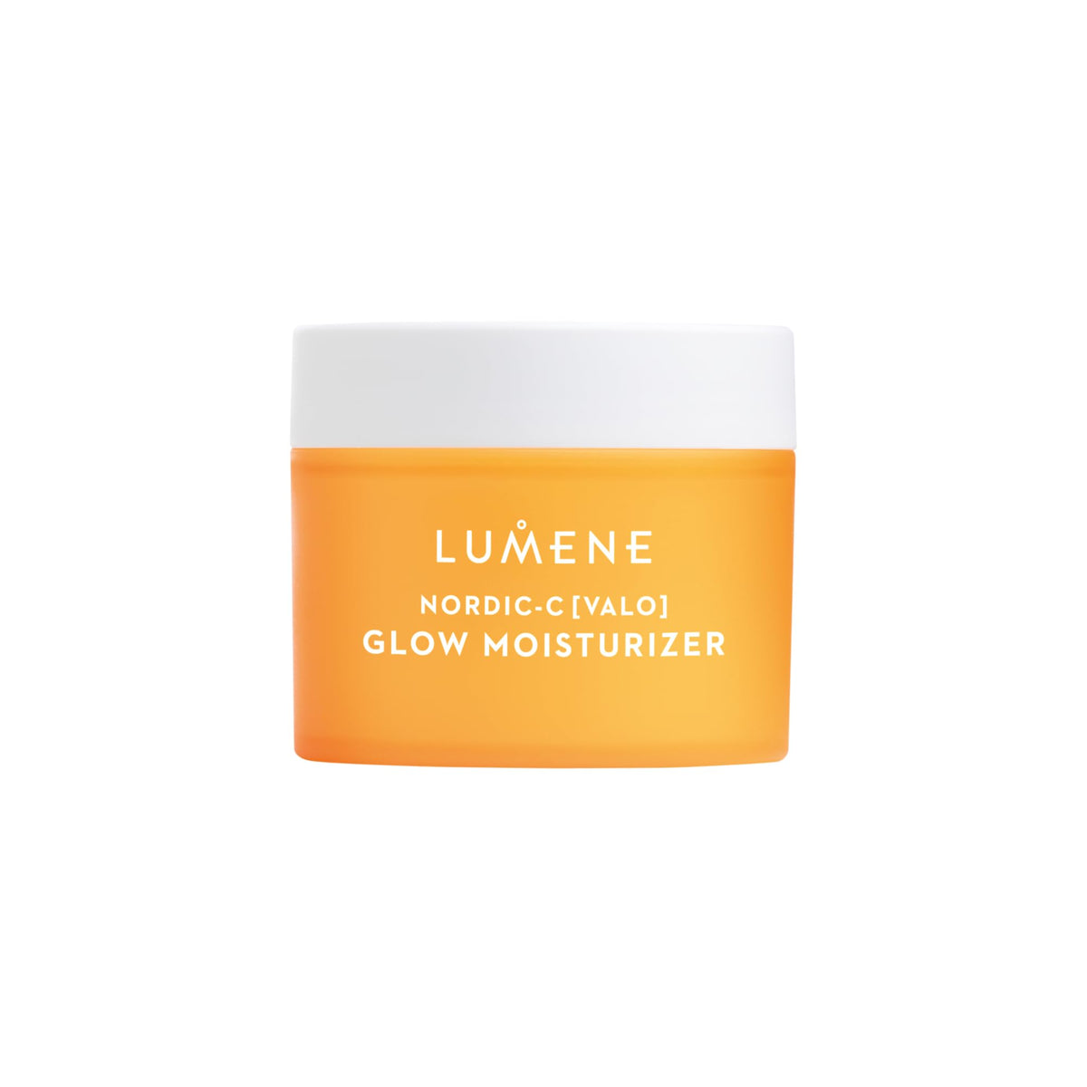 Lumene Nordic-C Valo Glow bottle close-up showing hydration and radiance