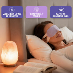 LumiDew self-heating eye mask activation for instant warmth