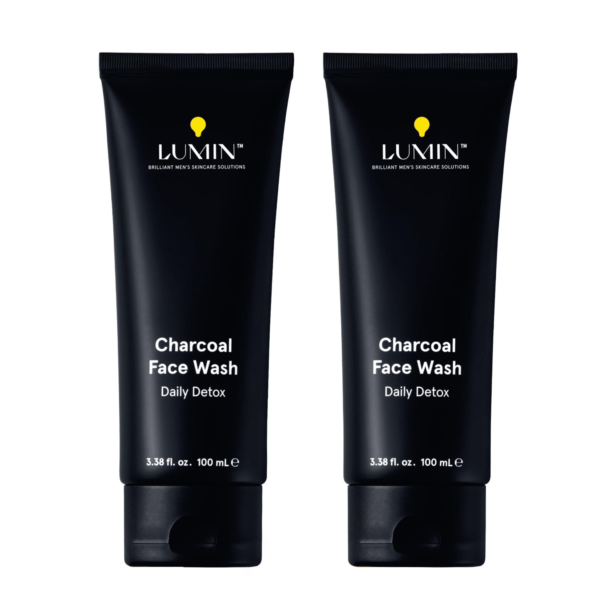 Lumin Charcoal Face Wash bottle for daily detox and refreshed skin