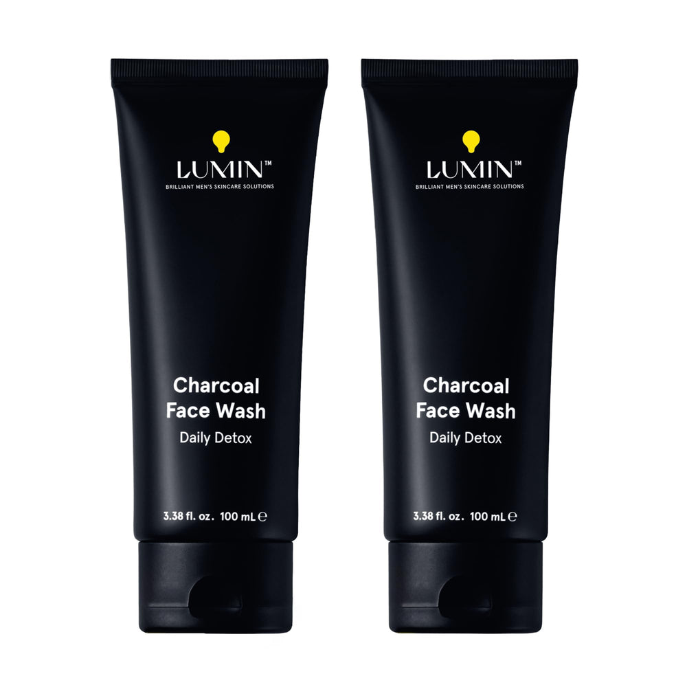 Lumin Charcoal Face Wash bottle for daily detox and refreshed skin