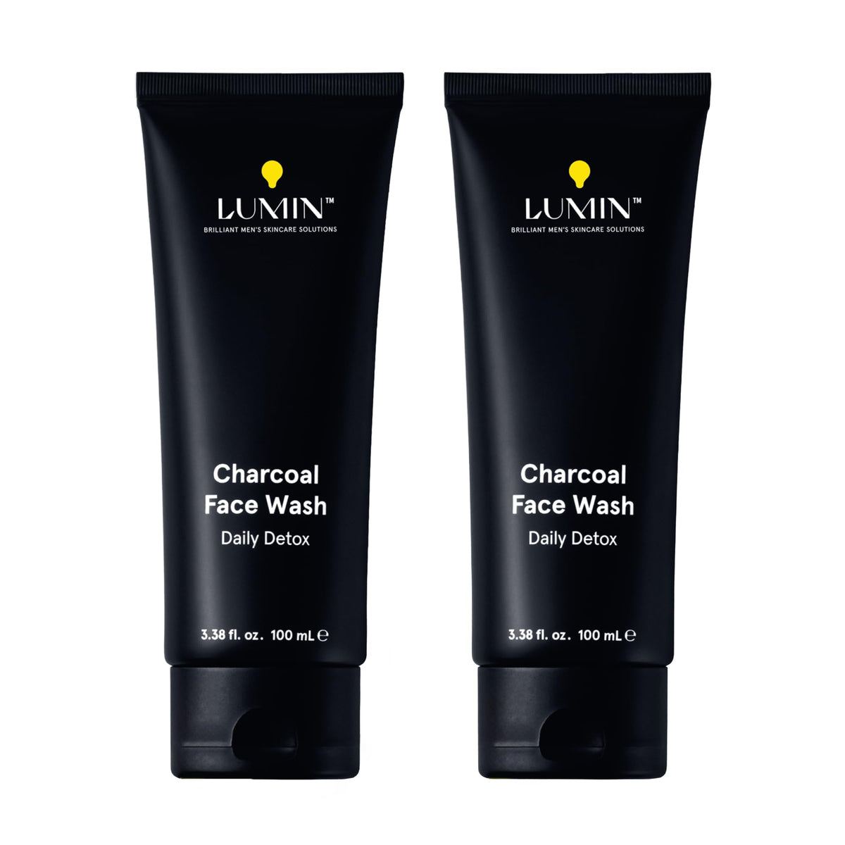 Lumin Charcoal Face Wash bottle for daily detox and refreshed skin