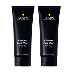 Lumin Charcoal Face Wash bottle for daily detox and refreshed skin