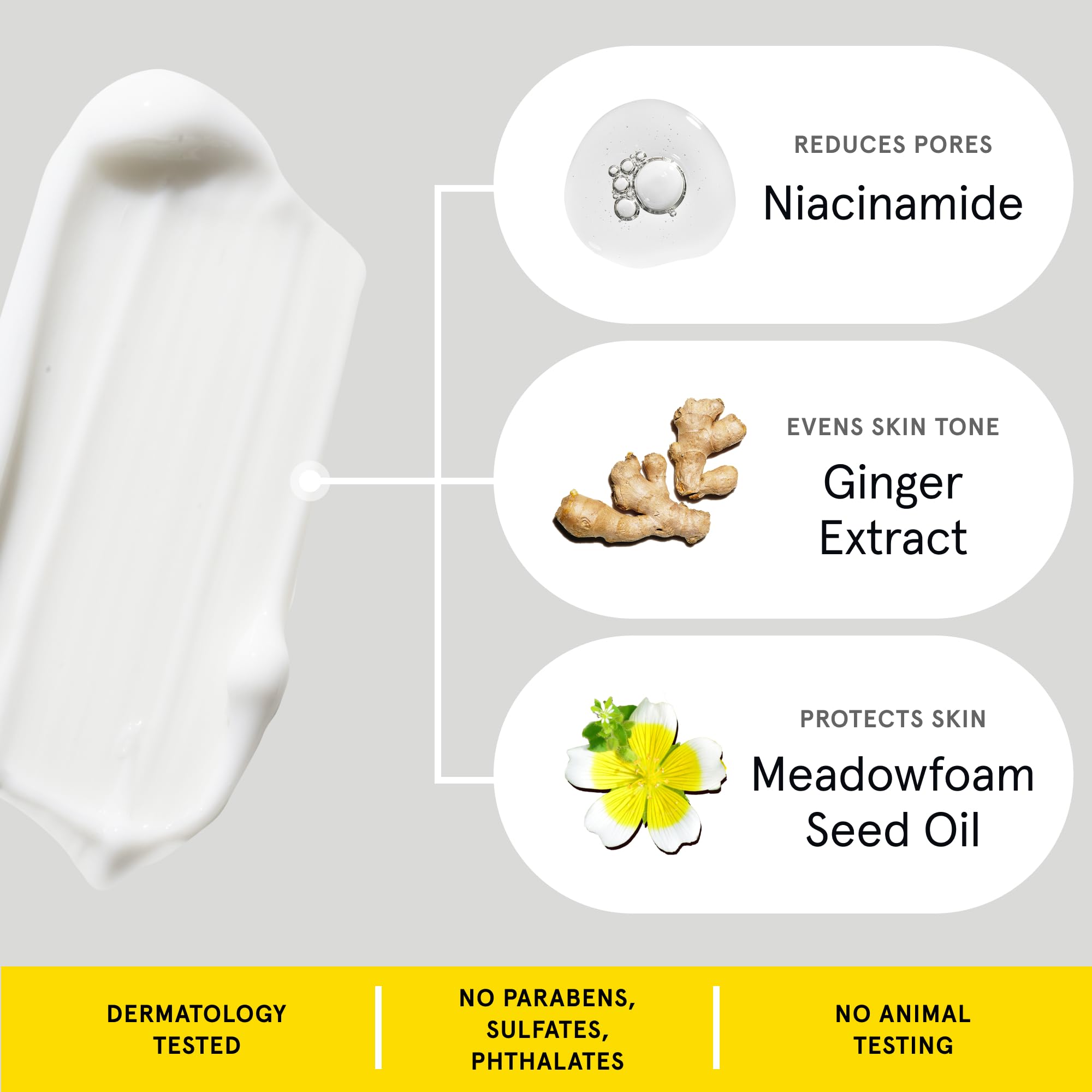 Lumin Daily Face Moisturizer skin smoothness close-up suggesting improved texture