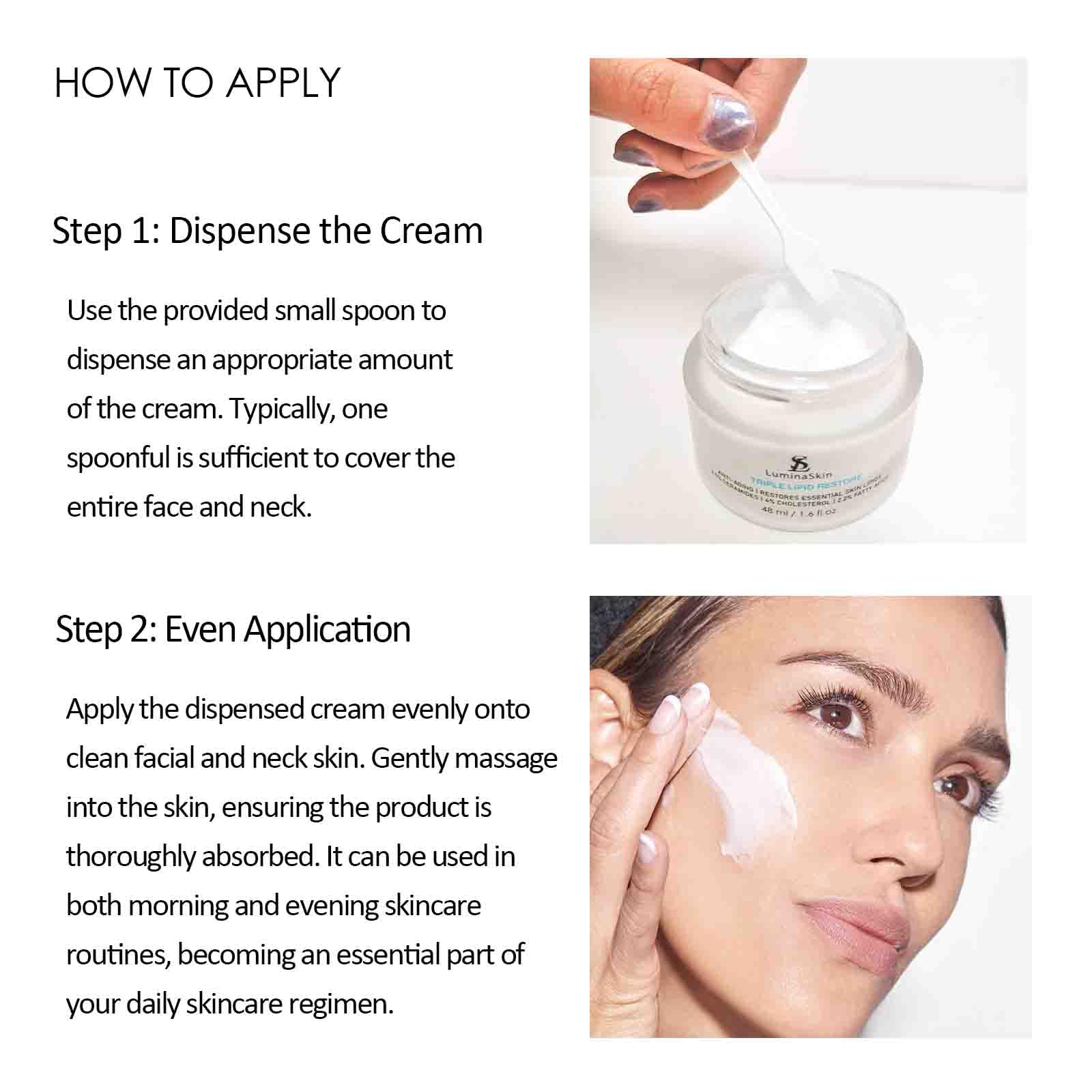 LuminaSkin mature skin routine setup for at-home anti-aging care.