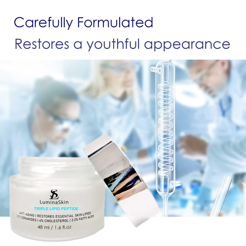 LuminaSkin radiant glow and smoother texture following routine application.