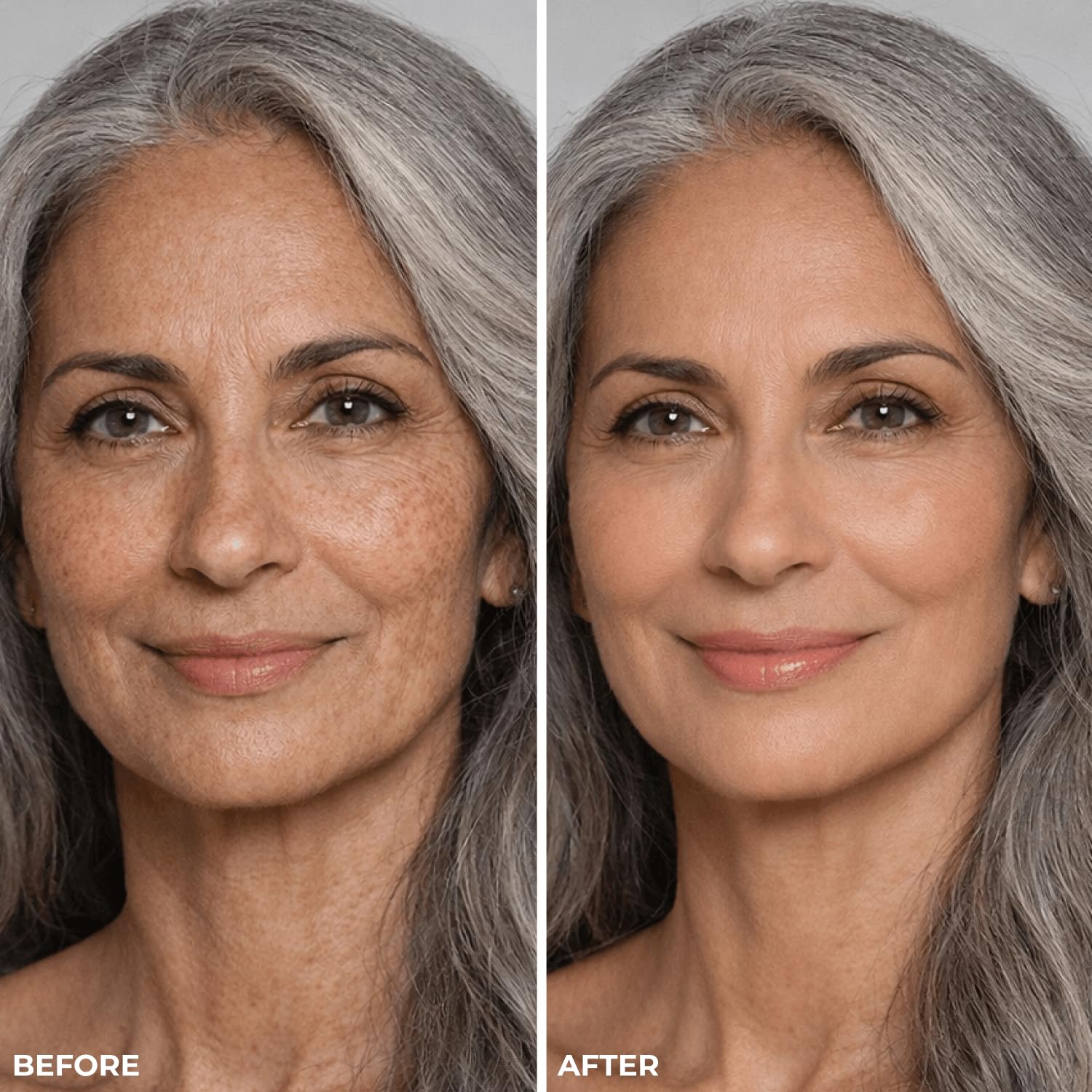 Luminess Liquid Mirage swatch demonstrates skin tone adaptation and blending