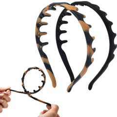 Lumitrail diadema de silicona con dientes negro, agarre seguro para entrenamientos.