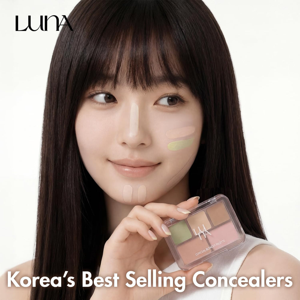 Luna Conceal Paleta 01 aplicación en mano para retoques rápidos.