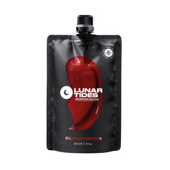 Lunar Tides Blood Moon 4oz bottle shows bold semi-permanent color for vibrant hair.