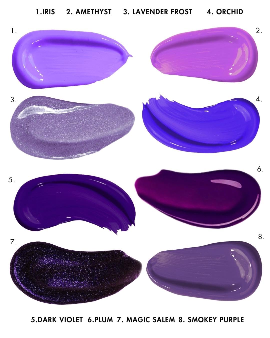 Lunar Tides Plum finish highlights glossy color shine