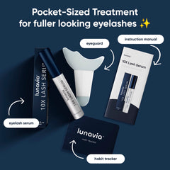 Lunavia 10X Lash Serum precision applicator ready for precise upper lash line