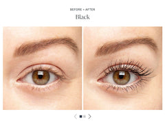 Lune+Aster Eclipse lashes before and after with amplified volume.