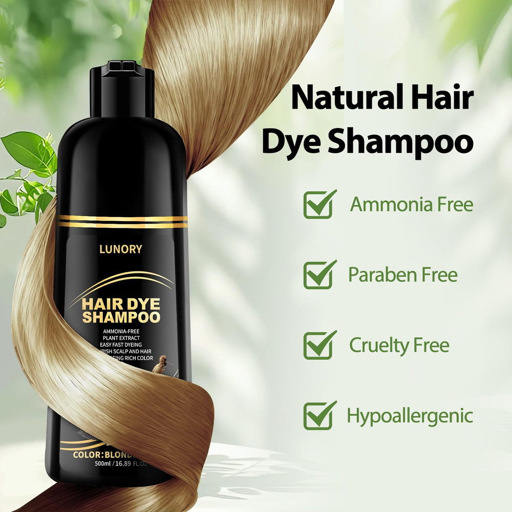 Lunory 3-in-1 color shampoo provides quick rinse and salon-like results at home