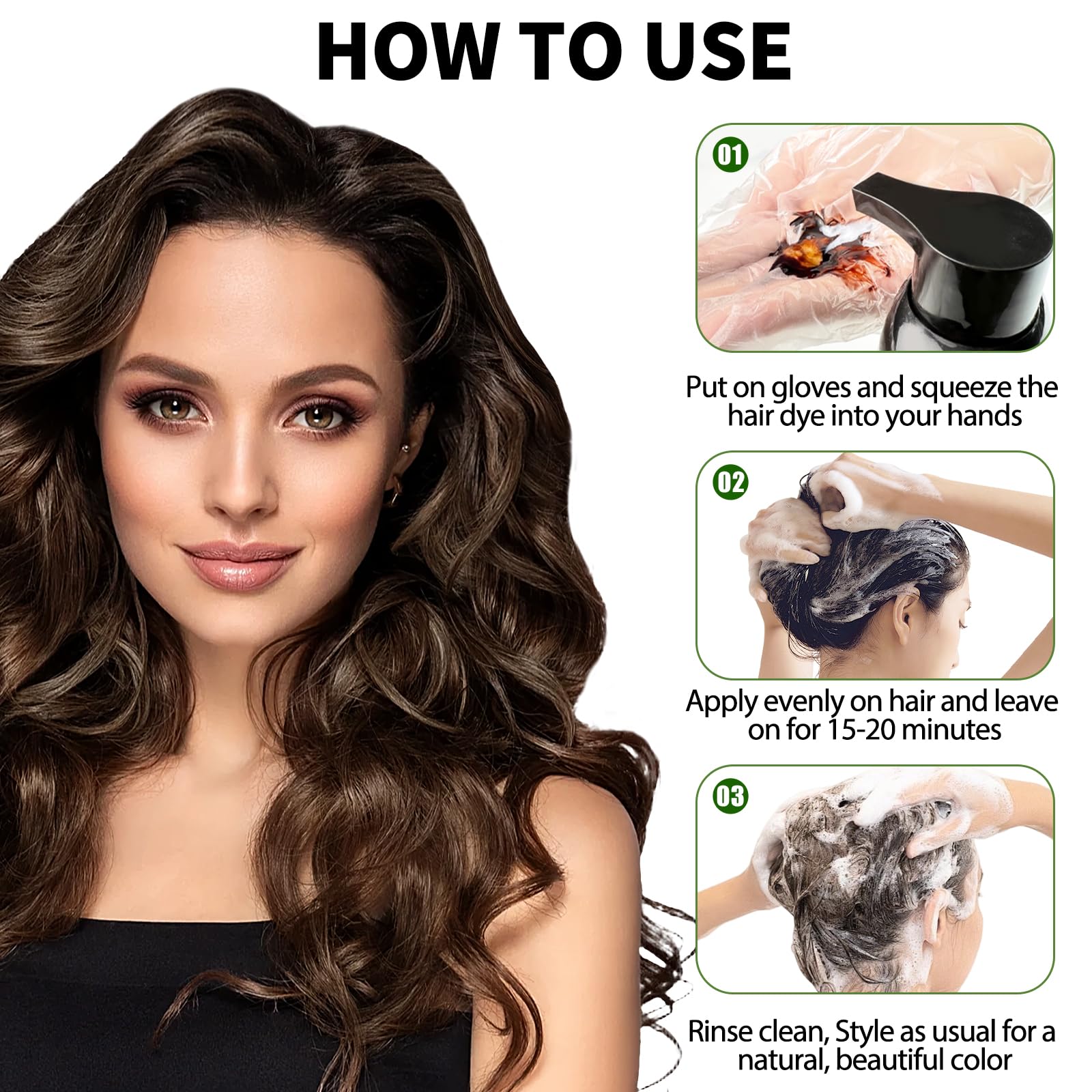 Lunory ammonia-free-paraben-free label emphasizes gentle color formula.