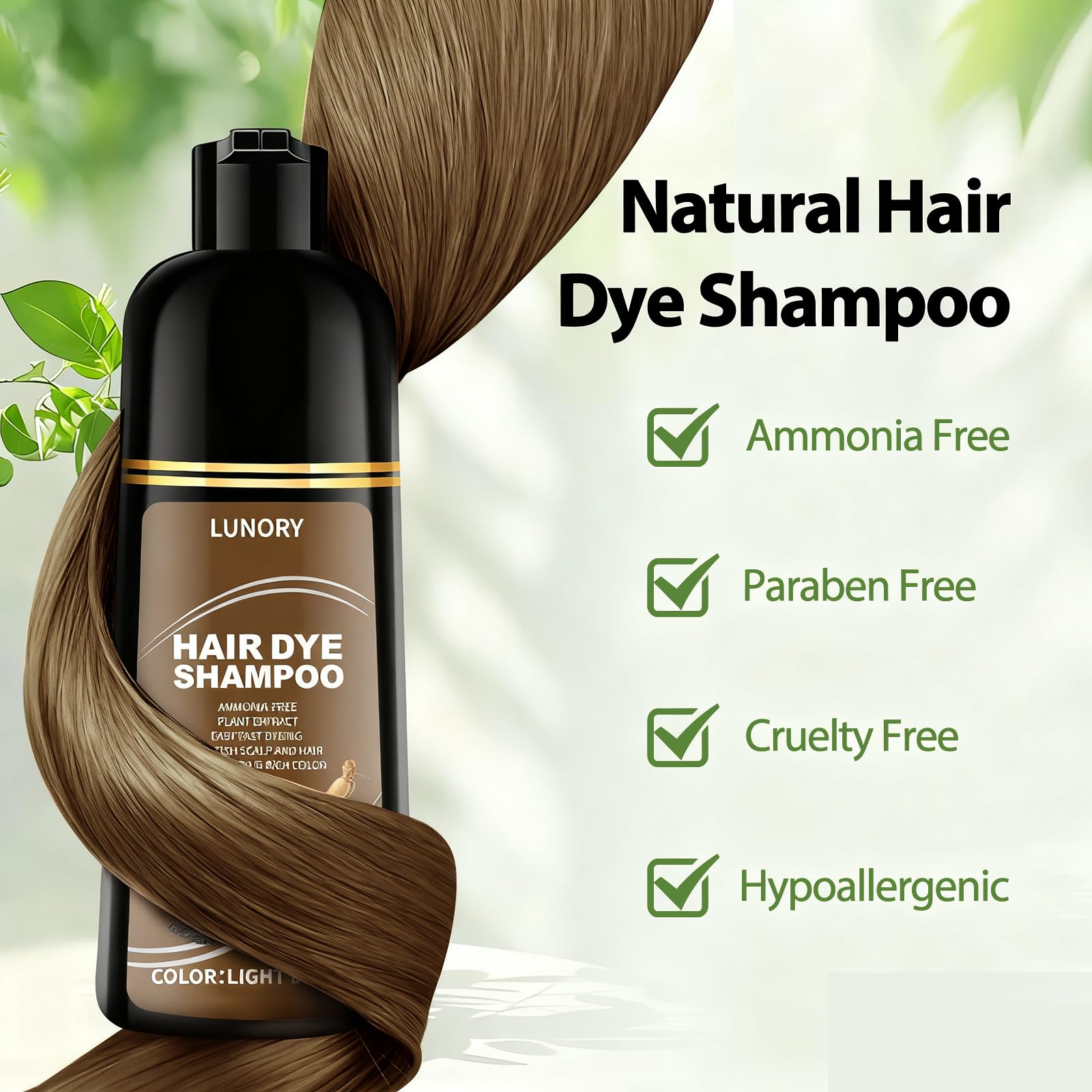 Lunory fórmula sin amoníaco y parabenos cuida el cabello