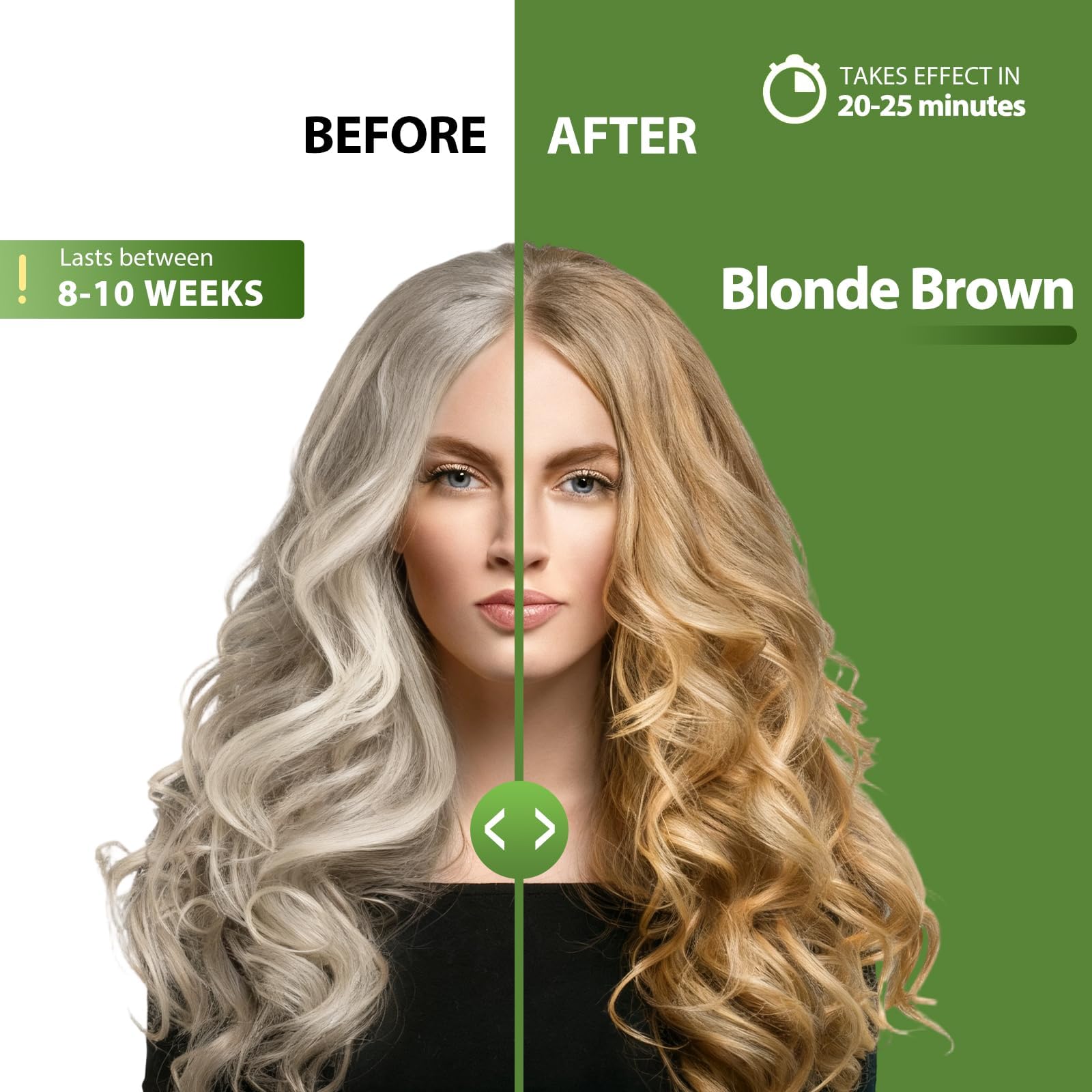 Lunory gray coverage application demonstrates at-home color for natural gray tones