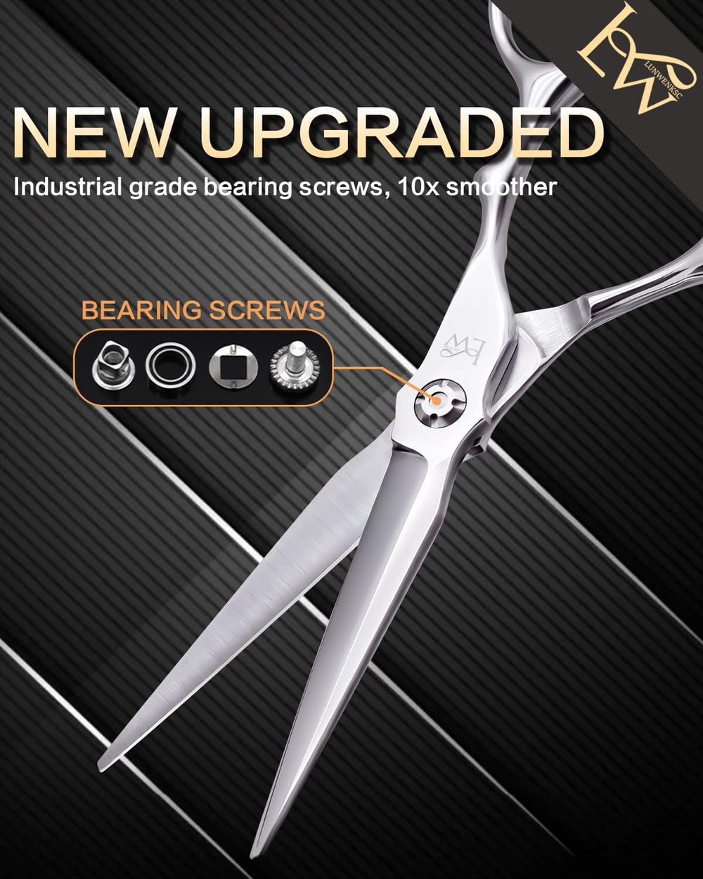 Lunwenksc Japan 440C steel construction for enduring sharpness.