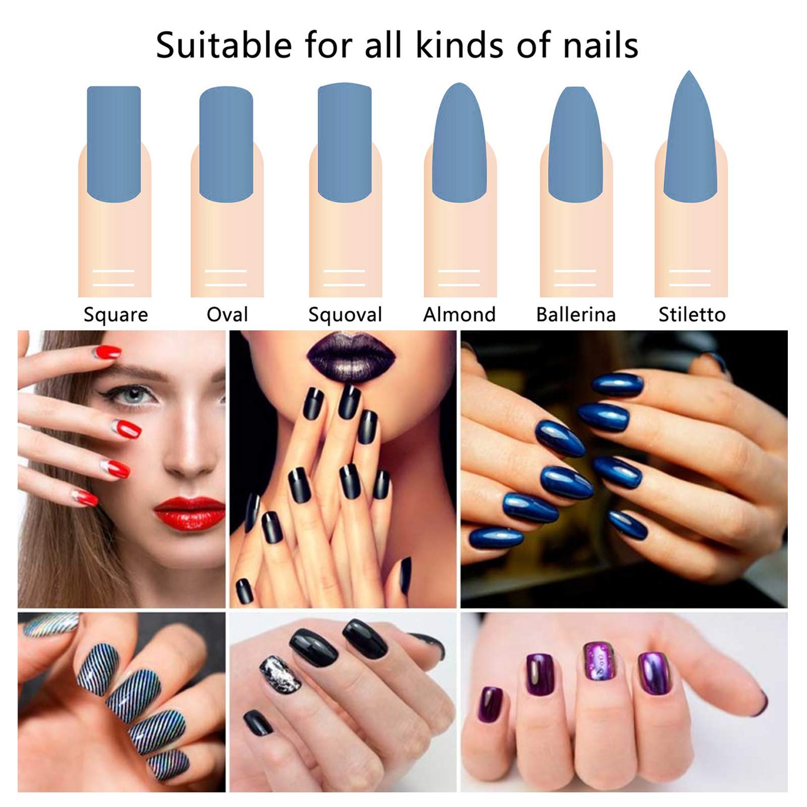LUOTIVON professional manicure tool for fingernails and toenails.