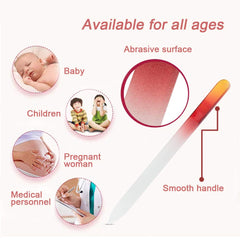 LUOTIVON tempered crystal glass file, durable and reusable for many manicures.