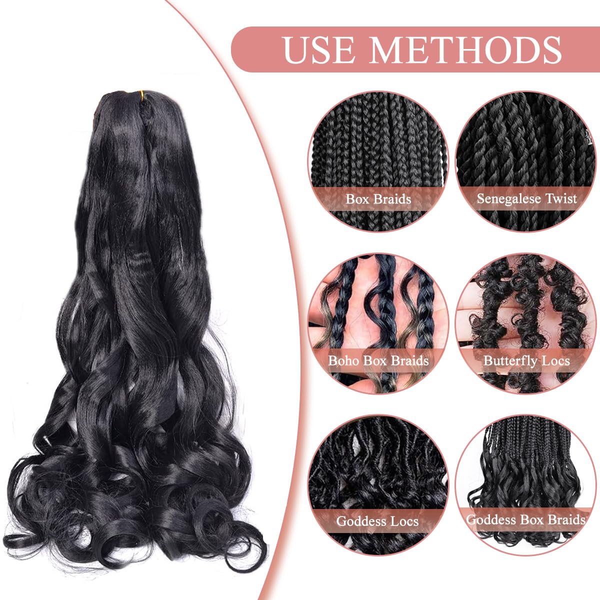 Luoyudu reusable braiding hair for multiple styles with proper care