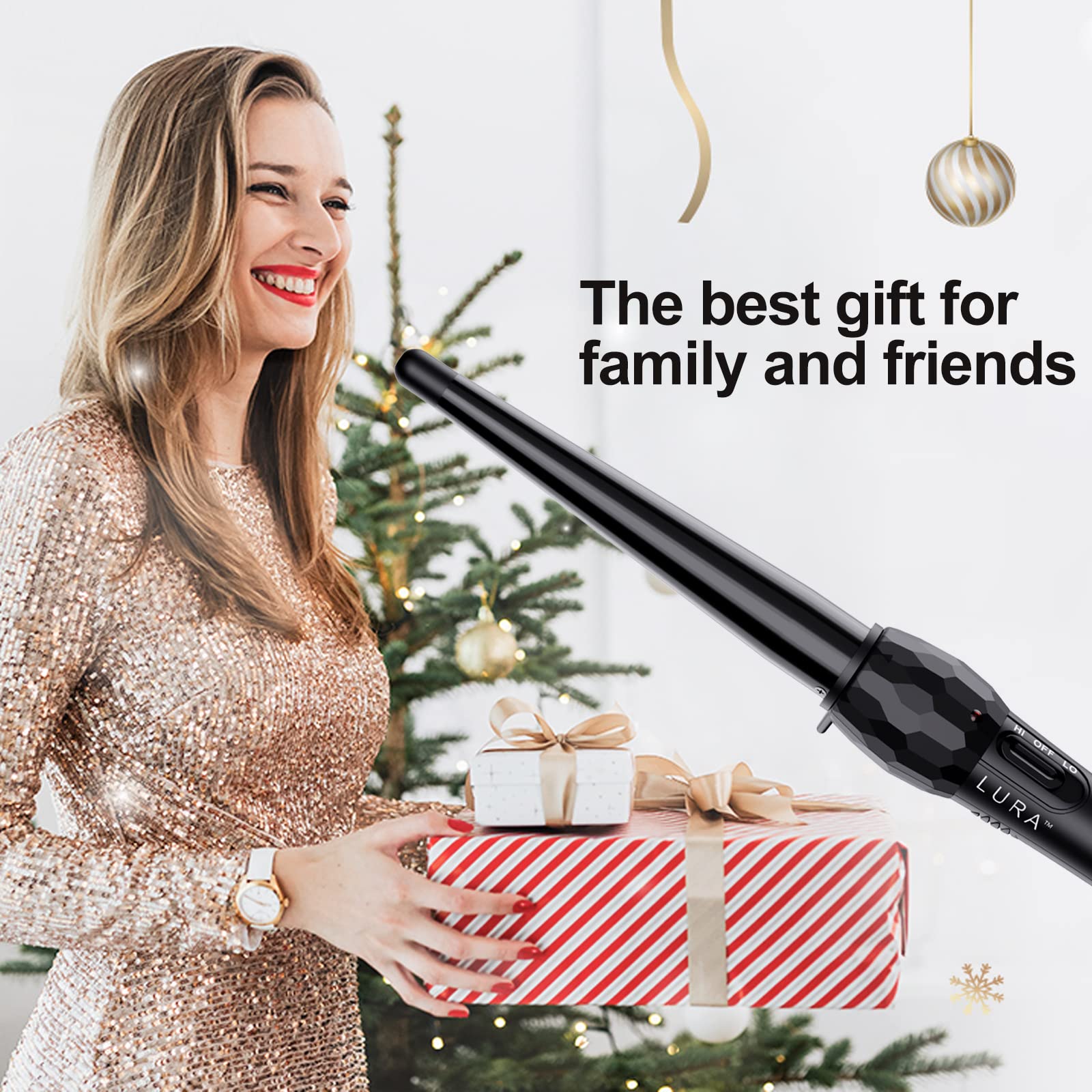 LURA wand for all hair types creating natural waves