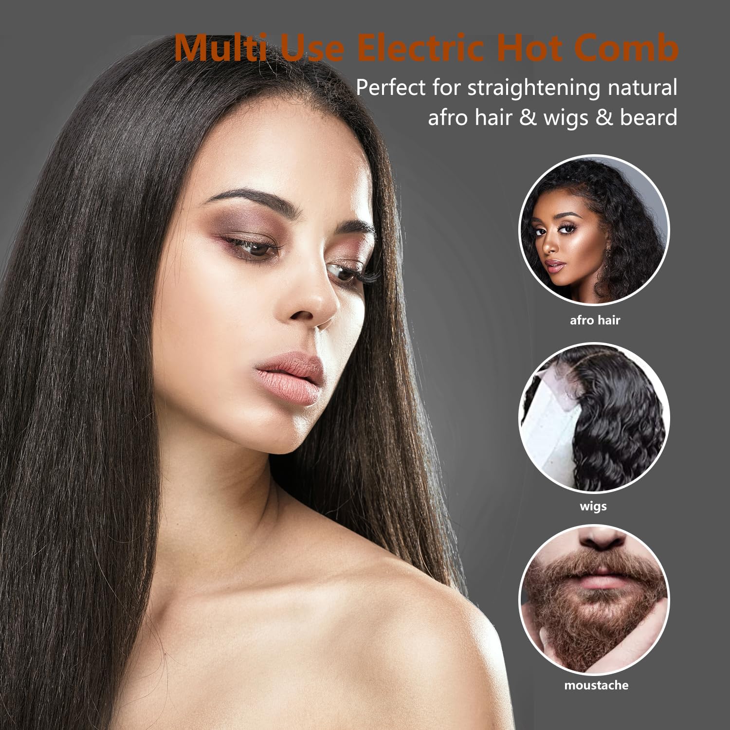 LURA Nano Titanium Hot Comb rose gold dual voltage enables worldwide styling on travel.