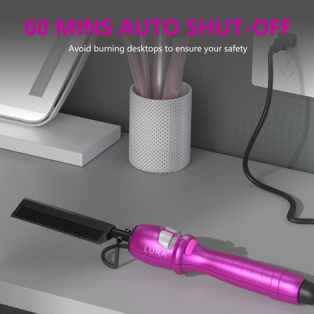 LURA pink hot comb dual voltage for international use.