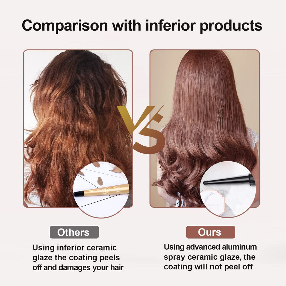 LURA wand with two heat settings suitable for diverse styling needs