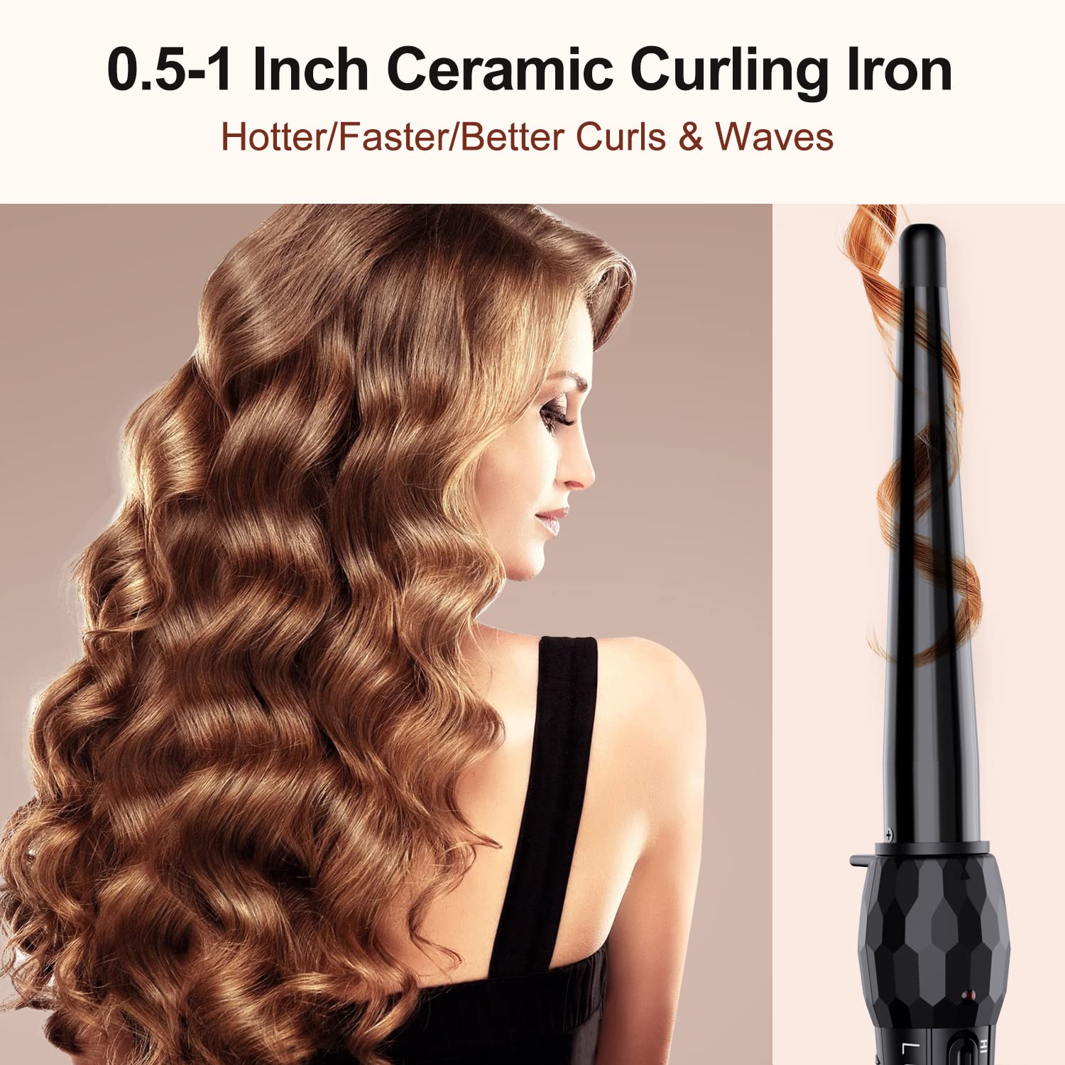 LURA 360-degree swivel cord for safe, tangle-free styling