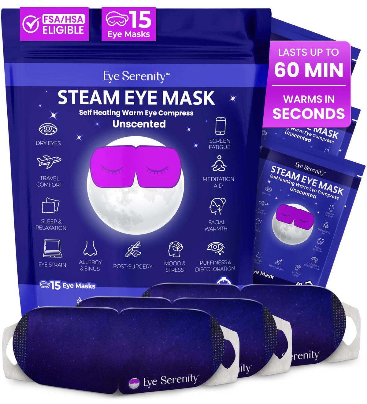 Lure Essentials Steam Eye Mask packaged for quick gifting and travel