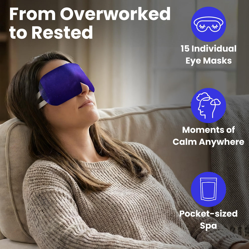 Lure Essentials Steam Eye Mask relaxing scene for unwinding after work