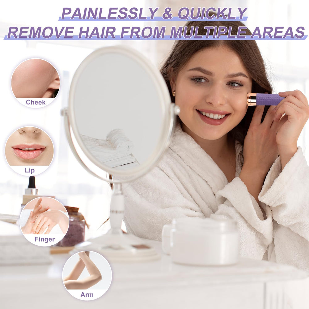 Lurini gold-plated head close-up for gentle skin-safe shaving.
