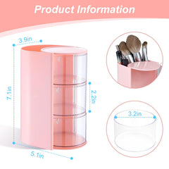 Luscinia compact dimensions help save space on small vanities while organizing essentials.