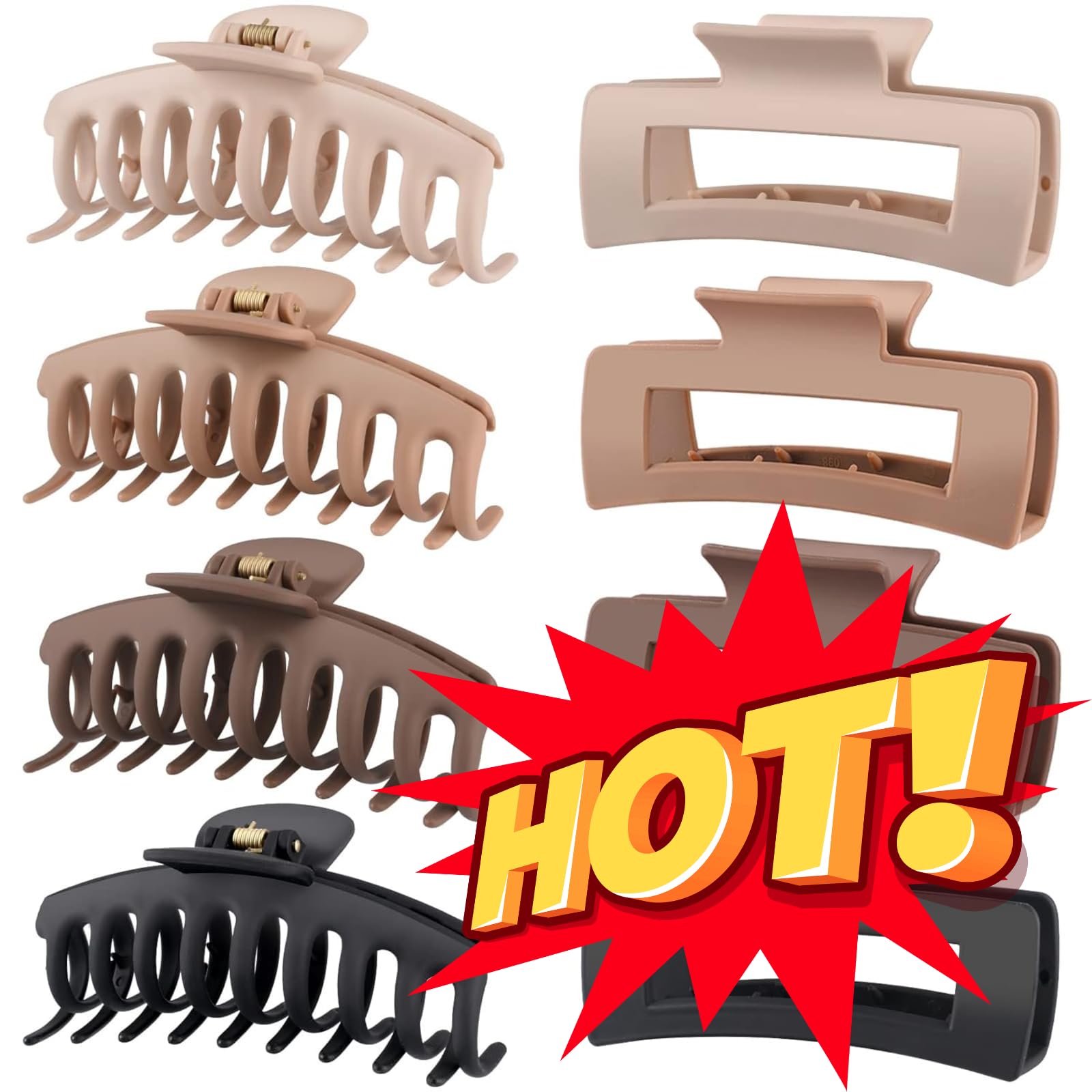 LuSeren clip jumbo para peinados largos y gráciles.