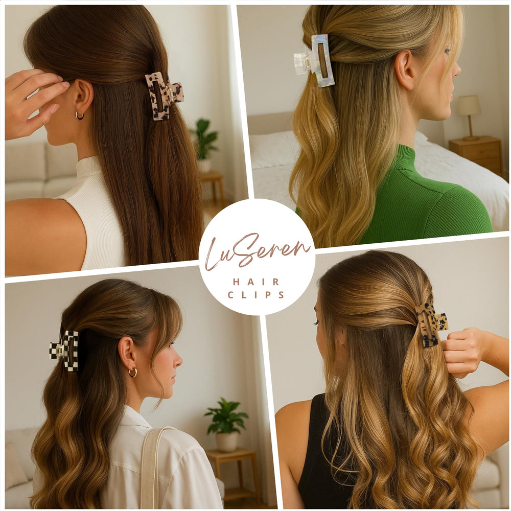 LuSeren daily styling clip for quick buns and half-ups.