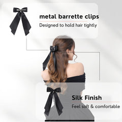 LuSeren double-layer bow clip ideal for school uniforms and parties