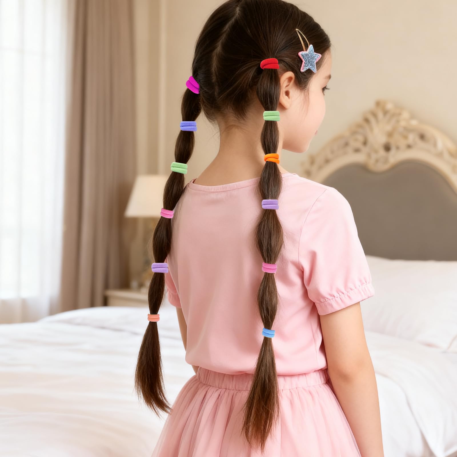 LuSeren girl ponytail usage photo shows secure, snag-free styling.