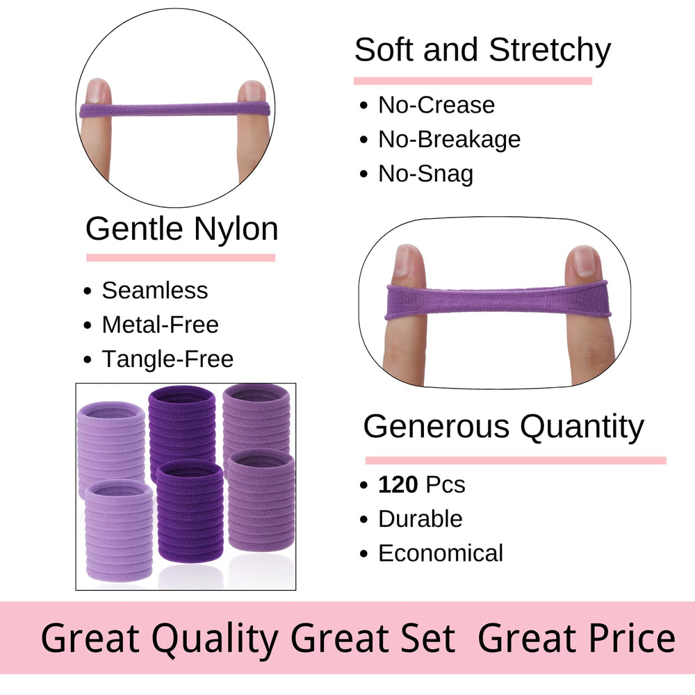 LuSeren long-lasting 1.5-inch hair ties for everyday use with reliable elasticity.