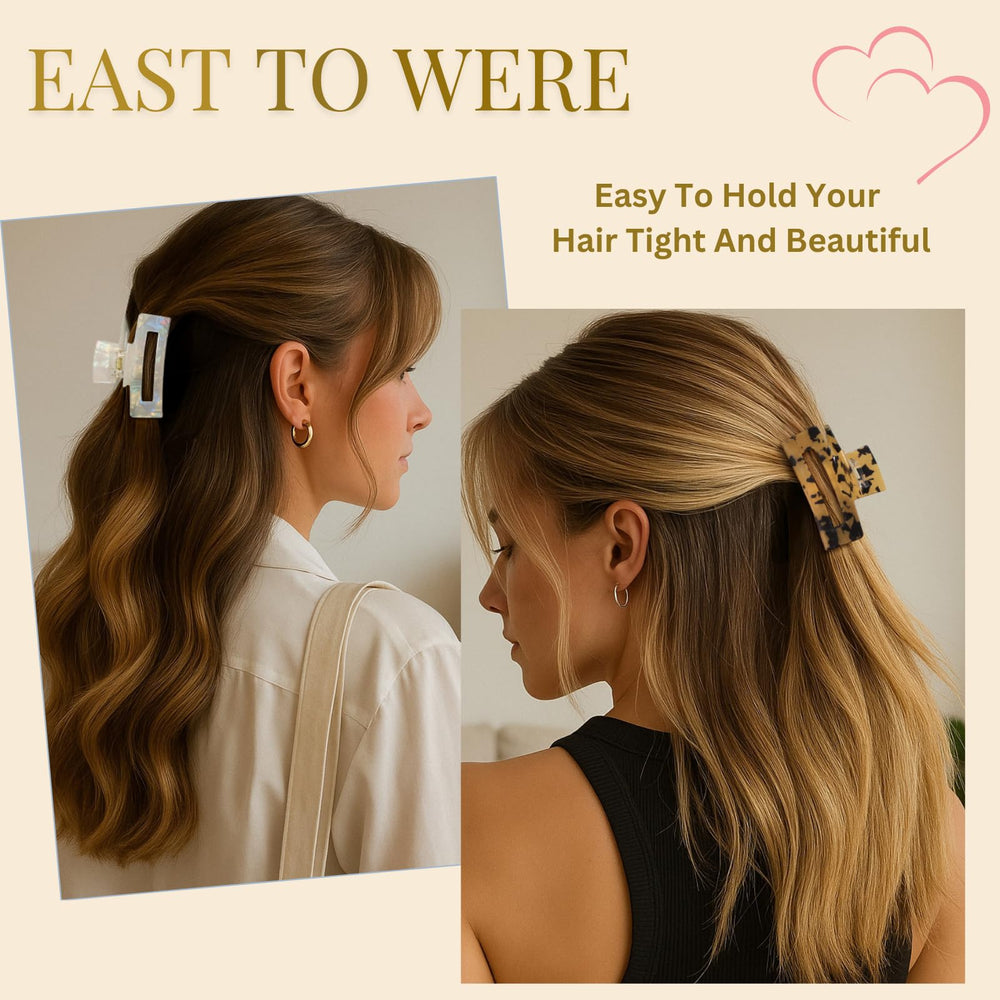 LuSeren milky pearl clip adds subtle shine for updos.