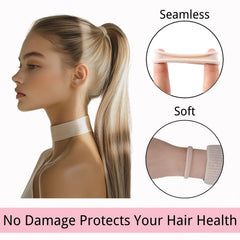 LuSeren neutral tones hair ties match blonde, brunette, and auburn shades