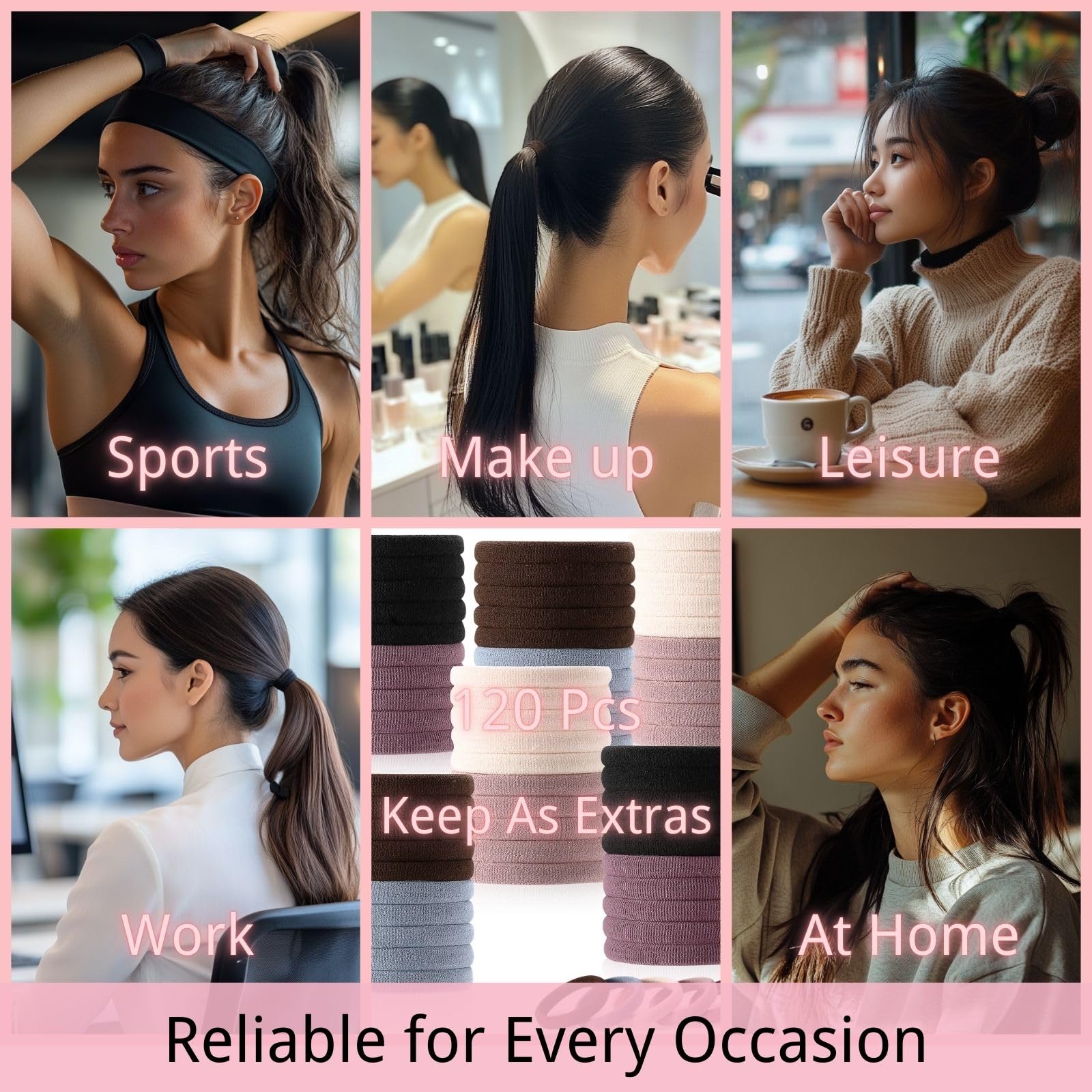 LuSeren no-damage hair ties protect hair integrity
